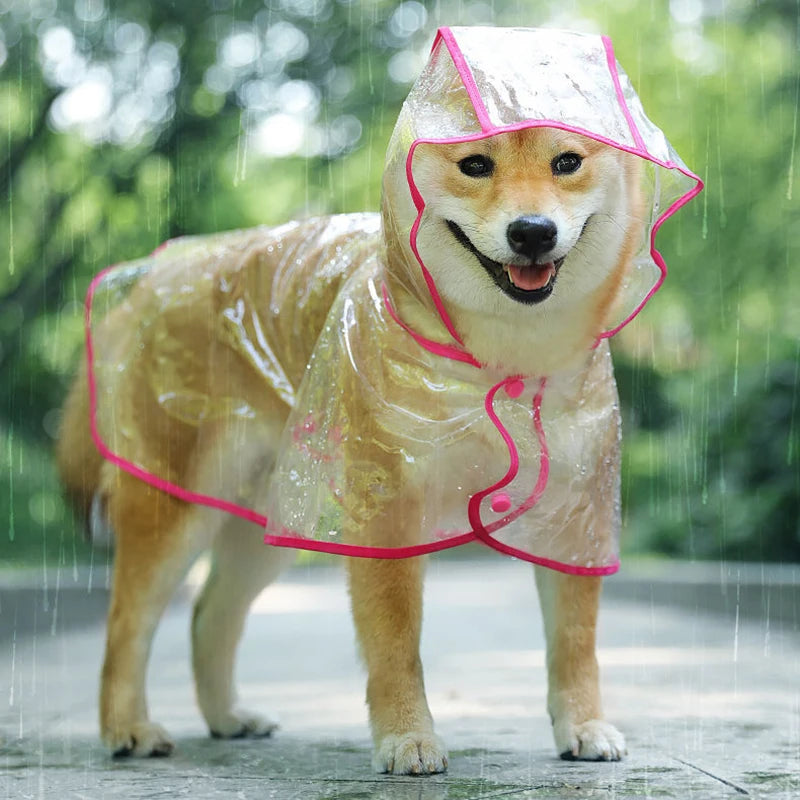 Puppy Raincoat - Hooded Waterproof Jacket for Little Paws