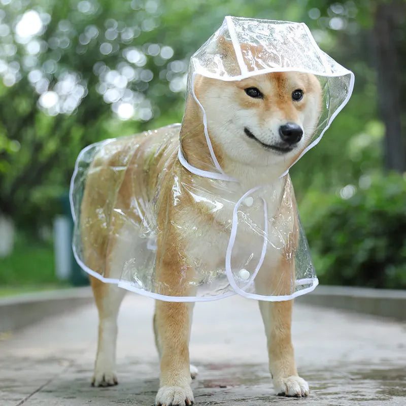 Puppy Raincoat - Hooded Waterproof Jacket for Little Paws