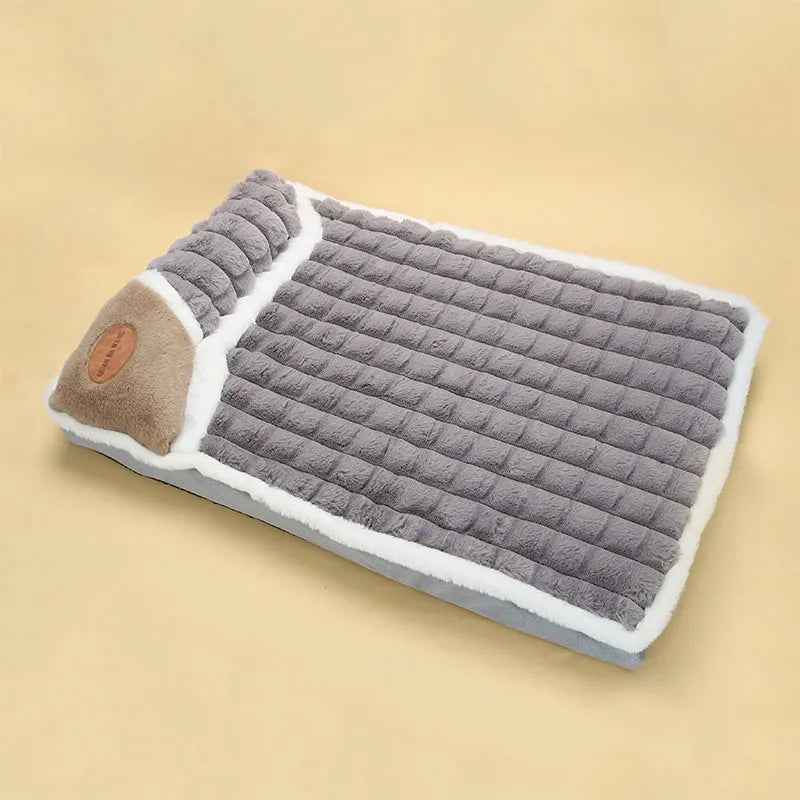 Cozy Pet Nest: Warm, Washable Winter Cushion for Dogs & Cats